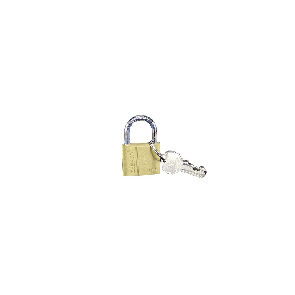 قفل آویز برنجی زارکر سایز ZARKER_35mm